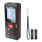 Laser Measure - atolla 328Ft Digital Laser Measurement Tool with Mute Function, 2 Bubble Levels, LCD Backlit, Pythagorean Mode, Measuring Distance/Area/Volume (M/in/Ft Unit Switching)