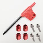 Auto-plaza 4 Sets of Bicycle Olive Connecting Insert Oil Fitting Kit for Avid Sram Bike Hydraulic Disc Brake Hose Stealth-A-MAJIG Quick Install