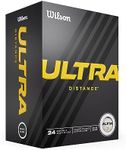 Wilson Golf Balls, Ultra Distance, Two-Piece Golf Ball, 24 Balls, White