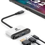 RREAKA Switch Dock for Nintendo Switch 1&OLED, Switch TV Adapter with 4K HDMI, USB3.0 Port, PD 100W, Portable Travel Switch Docking Station for Nintendo 1&OLED(NOT FOR 2)