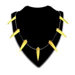 ABONDEVER Men Necklace Cosplay 14K Plated Stainless Steel Cosplay King Boys Chain Choker Necklace, Metal, No Gemstone