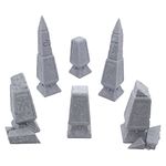 Elven Waystones by Makers Anvil, 3D Printed Tabletop RPG Scenery and Wargame Terrain for 28mm Miniatures