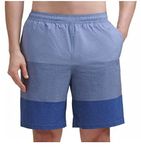 Kirkland Signature Men's Elastic Waistband Mesh Lined Swim Short Trunk (Blue, X-Large)