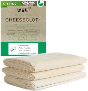 YJL Cheesecloth for Straining, 54 Sq Feet, 100% Cotton Grade 90 Unbleached Cheesecloth, Fine Cheesecloth | 6 Yards Cheese cloths for Cooking | Straining | Canning | Steaming and Reusable Cheesecloth