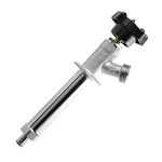 Midline Valve 8426P Sillcock Pipe Chrome Plated Brass Body Frost 1/2 inch PEX Connection and 3/4 inch Hose Bib No Lead, 4