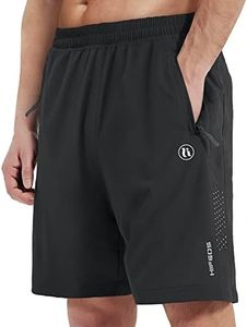 HIFEOS Short Sport Homme Short Jogging Homme Séchage Rapide avec Poches Zippées Short Homme pour Running, Fitness, Shorts de Tennis