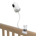 HOLACA Baby Monitor Mount for HelloBaby HB40/ HB65/ HB66/ HB6339/ HB6336/ HB6351/ HB6550 & Blemil Baby Monitor BL9052-2, Mounting Brackets Compatible with Any Cameras with 1/4 Screw (Clib Mount)