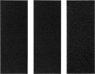 Ticeed 3PCS Espuma Filtro Esponja Filtro Esponja Acuario Espuma Acuario Filtro Acuario Interno Esponja Filtro Acuario Negra Grande para Acuario Estanque de Peces Prefiltro 30ppi 40ppi