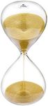 SuLiao Hourglass 60 Minute Sand Timer: 5.1 Inch Gold Sand Clock, Large Sand Watch 60 Min, Unique 1 Hour Glass Sandglass for Kids, Games, Classroom, Home, Desk, Office Decorative