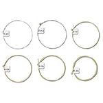 kwmobile Set of 6 Guitar Strings - Set of Replacement Strings for Acoustic and Western Guitars - Steel Strings with Different Thicknesses Numbered