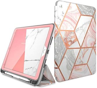 i-Blason Cosmo Case for iPad Air 3 10.5" 2019 (3rd Gen) / iPad Pro 10.5 2017, [Built-in Screen Protector] Trifold Stand Protective Case Cover with Pencil Holder and Auto Sleep/Wake, Marble, 10.5"