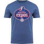 Bulletin Montreal Expos Punchout Bi Blend Heathered T-Shirt - Large