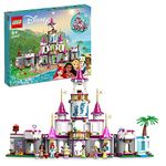 LEGO Disney Princess Ultimate Adventure Castle Building Toy for 6 Plus Year Old Kids, Girls & Boys with 5 Princess Mini-Doll Figures of Ariel, Rapunzel, Snow White, Moana and Tiana 43205