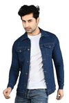 denim jacket for men (IN, Alpha, XL, Dark Blue)