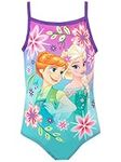 Disney Girls Frozen Swimsuit Purple Size 5