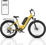 Electric Bike for Adults 1300W Peak Motor 48V 35AH Removable Battery 28MPH 140Miles 27.5'' Step-Thru EBike with Torque Sensor, APP Control Dual Hydraulic Brake UL 2849 Commuter Ebikes for Adults