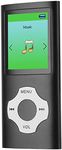 64G MP3 Player, 1.8 Inch Music Player, LCD Screen, Recording FM Radio, Portable MP3 Player for Kids Students (Black)