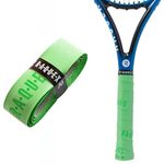 Raquex Enhance Replacement Racket Grip: Tennis Grip, Badminton, Squash Grip Tape, Padel, Pickleball. 14 Colours. Premium, Self-Adhesive Tennis Racquet Grip with Finishing Tape (Light Green, 1 Grip)