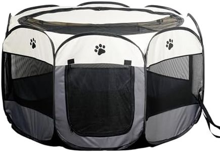 SENCONE Portable Pet Playpen, Dog Playpen Foldable Pet Exercise Pen Tents Cat House Playground for Puppy Kitten Indoor Outdoor Travel Camping Use