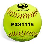 PHINIX Slow-Pitch Softballs Cork Core for Practice (11 inch,Box of 12)