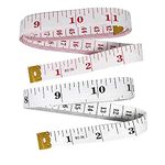 Tape Measure body-Measuring tape Body measurement-Soft Ruler measurement Tape for sewing tailoring crafting building clothing 2-Sided-60 Inches150 cm-measure tool - Multi Colour & Pack (Red & White)