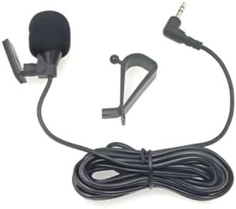 ELFOG 2.5mm Microphone Mic Assembly for Car Vehicle Head Unit Bluetooth Enabled Stereo Radio GPS DVD f(3m)