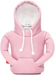 Puffin - The Hoodie Sweatshirt - Insulated 12 oz Can Cooler I Beer Bottle & Soda Can Insulator, Keep Drinks and Beverages Cold - Dusty Rose/Sandy White