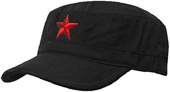 morefaz Armée Casquette de Baseball Bonnet Chapeau Cuba Castro Russian Star AK-47Hat Cadet COMBAT MILITAIRE (Black)