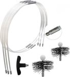 SHAFFER PRO - Chimney Sweep Brush Kit for Wood and Pellet 9 m - Hedgehog 120 mm 150 mm EASYFLEX -16 Flexible Chimney Sweeping Rods