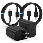 Cndons 45W USBC Charger for Samsung Galaxy Super Fast Charging, 6FT Type C Cable Cord Fast Charge 2Pack& Android Phone Charger Block for Galaxy S26 S25 S24 S23 S22 S21 S20 S10 Note20/10 (Ultra,Plus,FE