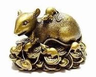 J N K M Feng Shui Yantra Vastu Gift Idols & Figurines Mongoose Enhance Good Fortune and Wealth Luck