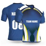 Daily Orders Cricket Sports jersey for men with team name, name and number printed | Cricket t shirts for men printed with name | Cricket jersey with my name DOdr1009-C90150-C-WH-S Multicolour