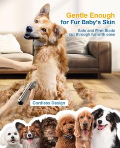 oneisall Dog Clippers – Cordless, Low Noise, Waterproof Pet Grooming Shaver