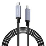 TREBLEET 15ft (4.5m) USB4 Cable Compatible with Thunderbolt 3 Cable, Super Long Size 100W 20Gbps USB4 Cable,Compatible with Thunderbolt 3 (USB C) Hub, Adapter, Devices, 20V/5A