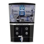 KENT Supreme Alkaline RO Water Purifier | INR 1000 Off on Exchange | 4 Years Free Service | ISI Marked | Multiple Purification Process | RO+UV+UF+Alkaline+TDS Control + UV LED Tank | 8L Tank | Black