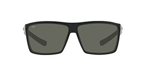 Costa Del Mar Men's Rincon Sunglasses, Shiny Black/Grey Polarized-580g, 63 mm