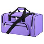 Sports Duffel Bag 20 inch for Travel Gym with More Pockets - Purple