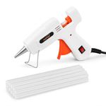 KATSU 20W Electric Hot Glue Gun, Hot Melt Glue Gun with 12PCs Glue Sticks 7mm x 150mm for DIY Craft Hobby and Home Quick Repairs 323128