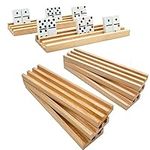 SUTIMSHE Wooden Domino Racks/Trays 