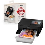 Canon SELPHY CP1500 Compact Photo Printer, Wireless Portable Photo Printer with Wi-Fi, AirPrint & Memory Card Printing, 3.5-Inch LCD Display, Black