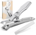 INXEN Nail Clippers for Thick Nails, German Nail Clippers Set for Men with Catcher, Toe Nail Clippers for Thick Nails, Wide Jaw Opening Large toenail Clippers Heavy Duty Nail Cutter for Seniors