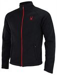 Spyder Men's Steller Full Zip Jacket, Black Medium