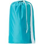 HOMEST XL Nylon Laundry Bag with Strap, Machine Washable Large Dirty Clothes Organizer, Easy Fit a Laundry Hamper or Basket, Can Carry Up to 4 Loads of Laundry, Sky Blue, (Patent Pending)