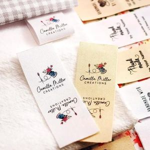 Etichette Da Cucito Personalizzate, Etichetta Da Cucire, Etichetta Di Abbigliamento, Personalizzata Logo Personalizzato Cucire Etichette Con Nome Tessuto Etichette Branding, Etichetta Spiegata (Color