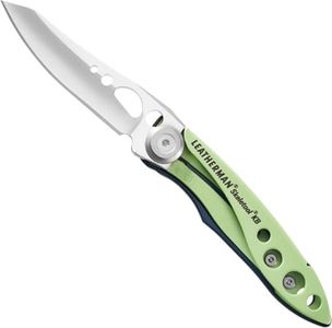 Leatherman Skeletool KB Knife Pocket Knife with Bottle Opener- Lightweight EDC Stainless Steel Blade 2.6", 36.85 grams - Verdant - Ideal For Everyday Carry Outdoor Camping Multi Purpose Utility Tasks