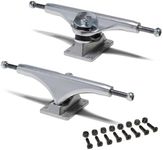 [CCS] Skateboard Trucks | Professional Grade | Steel | Sizes 109mm, 129mm, 139mm, 149mm, & 169mm | Raw Silver, Black | Set of 2 | 1" Mounting Hardware Included (Raw, 169mm (Fits 9.0" + Decks))