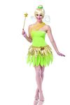 Franco Tinkerbell Adult Fairy Costume - Green - Large