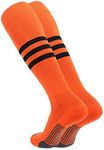 TCK Performance Baseball/Softball Socks (Orange/Black, Medium)