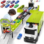 Carrier Truck Race Track Boys Toys,