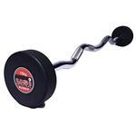 USI Curl Weight Bar with Fixed Weight Heads Weight Lifting Gym Rod Curl Barbell Rod Fixed Weight Gym Workout Exercise Set (45.00)